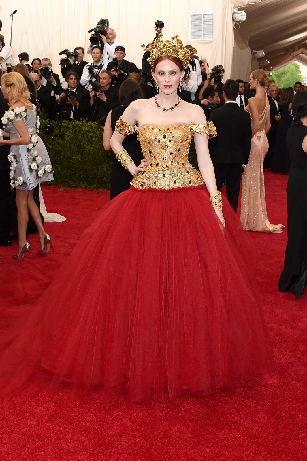 Karen Elson in Dolce & Gabanna