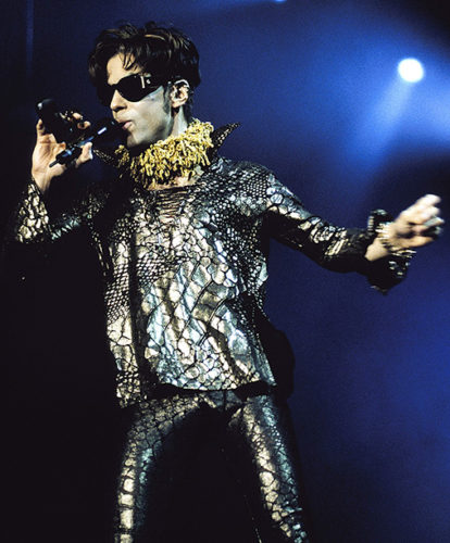 The Artist formerly known as Prince performing at Shoreline Amphitheater in Mountain View Calif. on October 10th, 1997. Image By: Tim Mosenfelder/ImageDirect