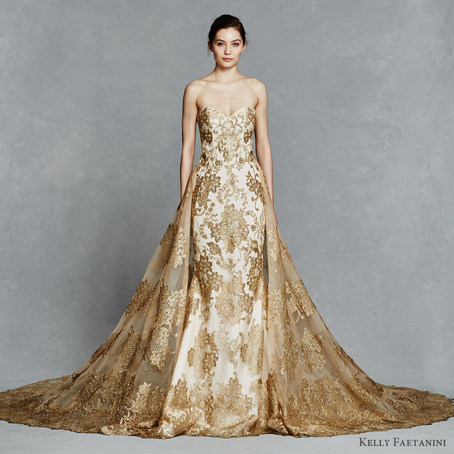 kelly-faetanini-bridal-spring-2017-strapless-sweetheart-fit-flare-wedding-dress-gwendolyn-fv-gold-color-embroidery-train-detachable-overskirt-