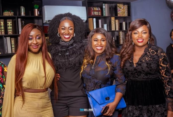 Kate Henshaw celebrates birthday with Ini Edo, Uche Jombo, Rita Dominic, Dakore Egbuson-Akande, Chioma Omeruah, Lala and Akindoju.