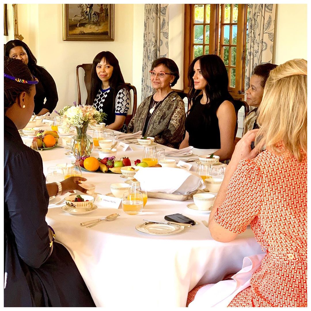 Meghan Markle the Duchess of Sussex takes a stand against gender-violence in South Africa, as part of her tour of the country