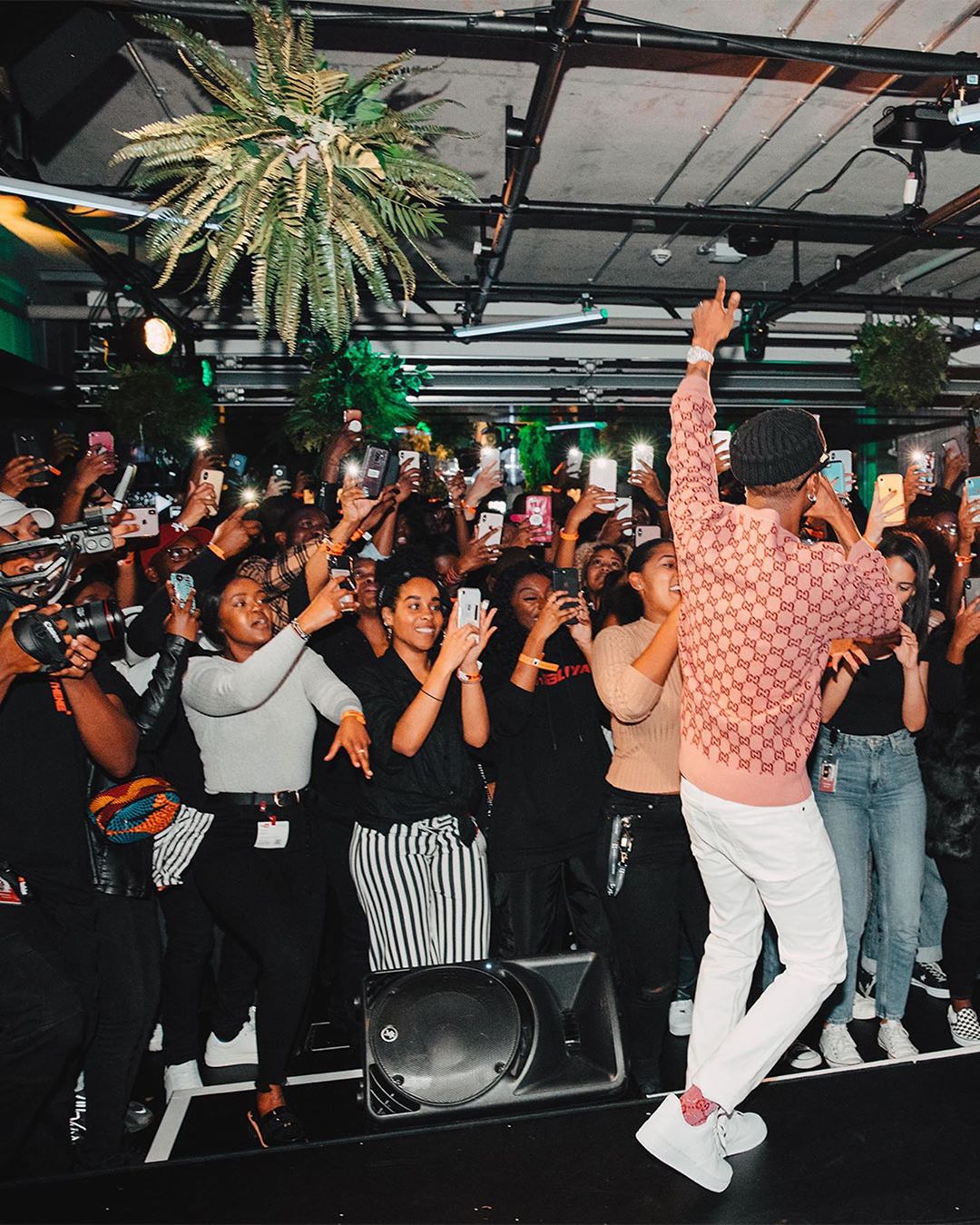 Wizkid entertains fans at Youtube Space in London