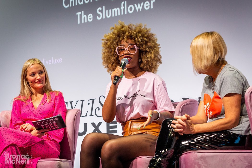 Chidera Eggerue speaking at Stylist Live Luxe.