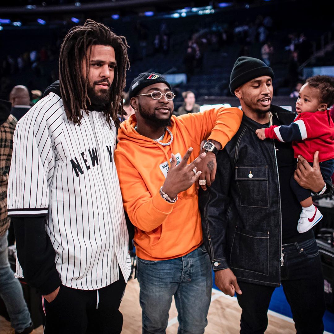 Davido Spotted With J. Cole, Trey Songz & Ellen Pompeo