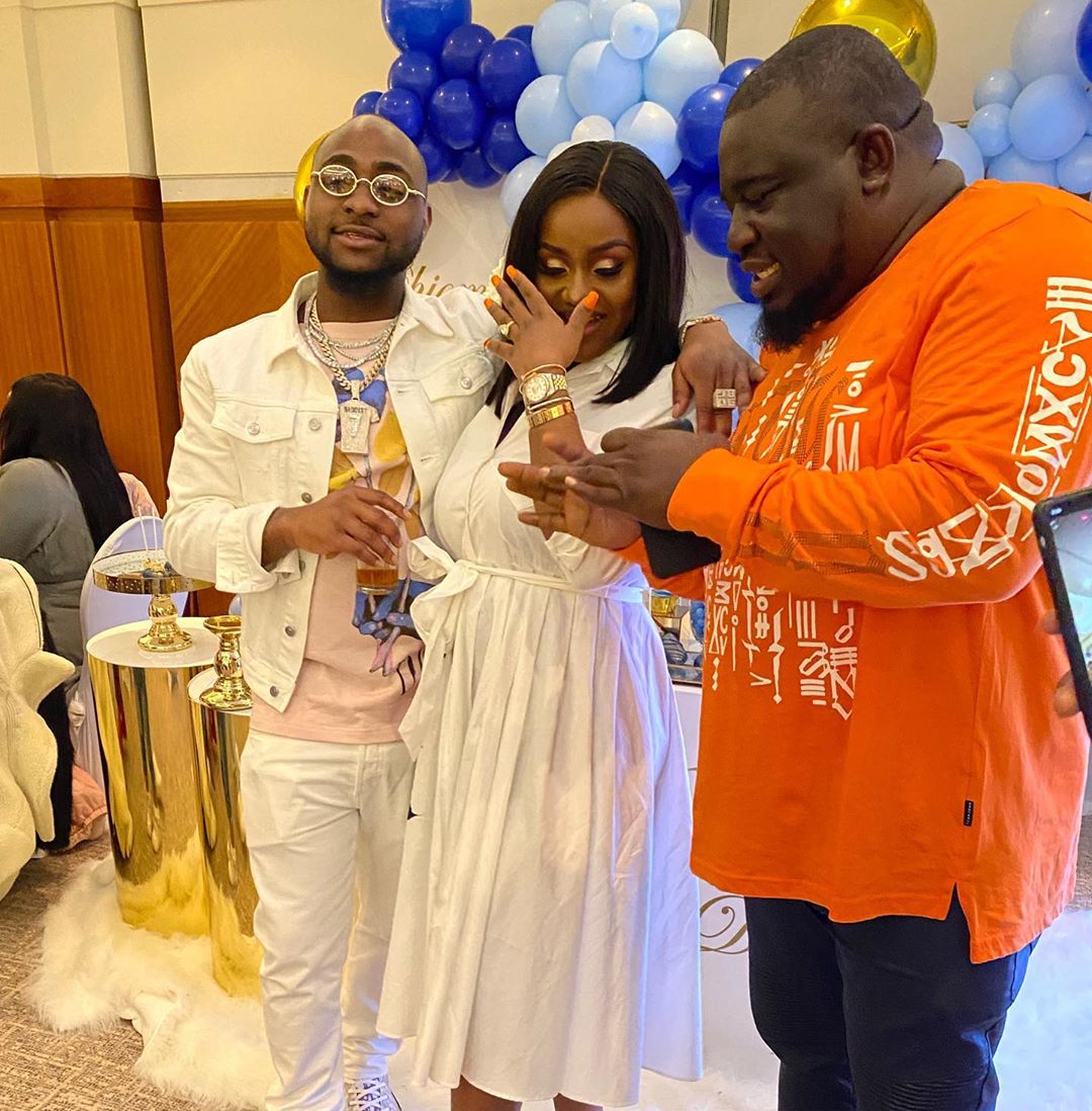Davido and his fiancée, Chioma revealed the name of their newly born son to be David Ifeanyi Adedeji Adeleke, a few days agoDavido & Chioma Christen Their Son