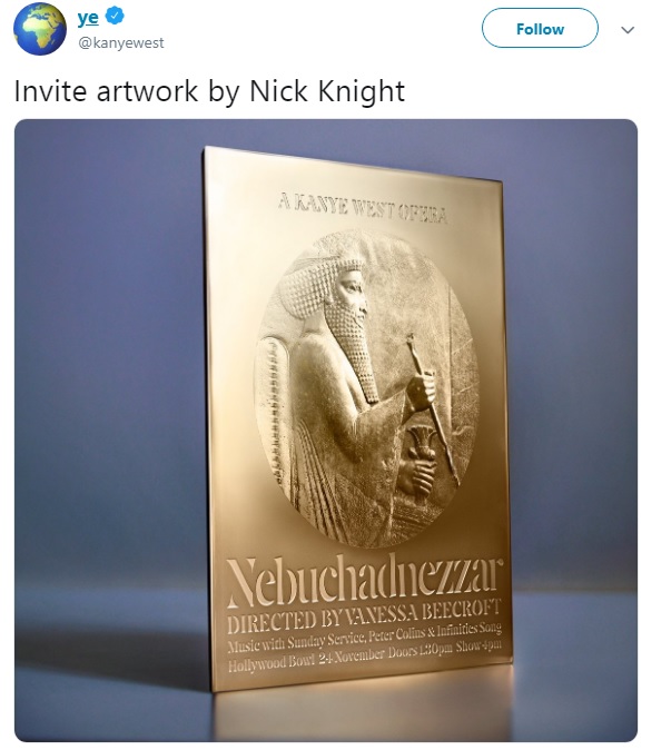 Kanye West Confirms Nebuchadnezzar Opera