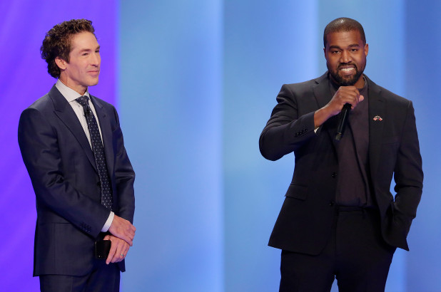 Joel Osteen Hosts Kanye West At Lakewood Church