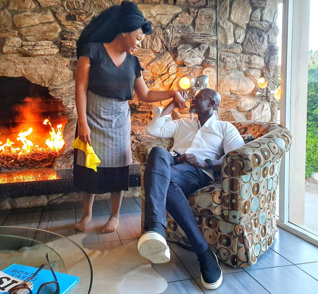 Djimon Hounsou and Yemi Alade