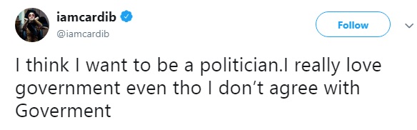 Cardi B Plans On Going Back To School For Certificates To Join Congress