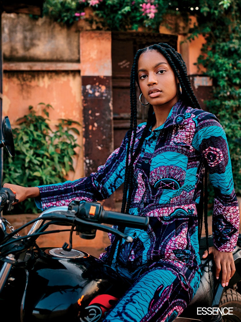 Ebonee Davis Falls In Love With Ankara Print Again After Visiting Ghana